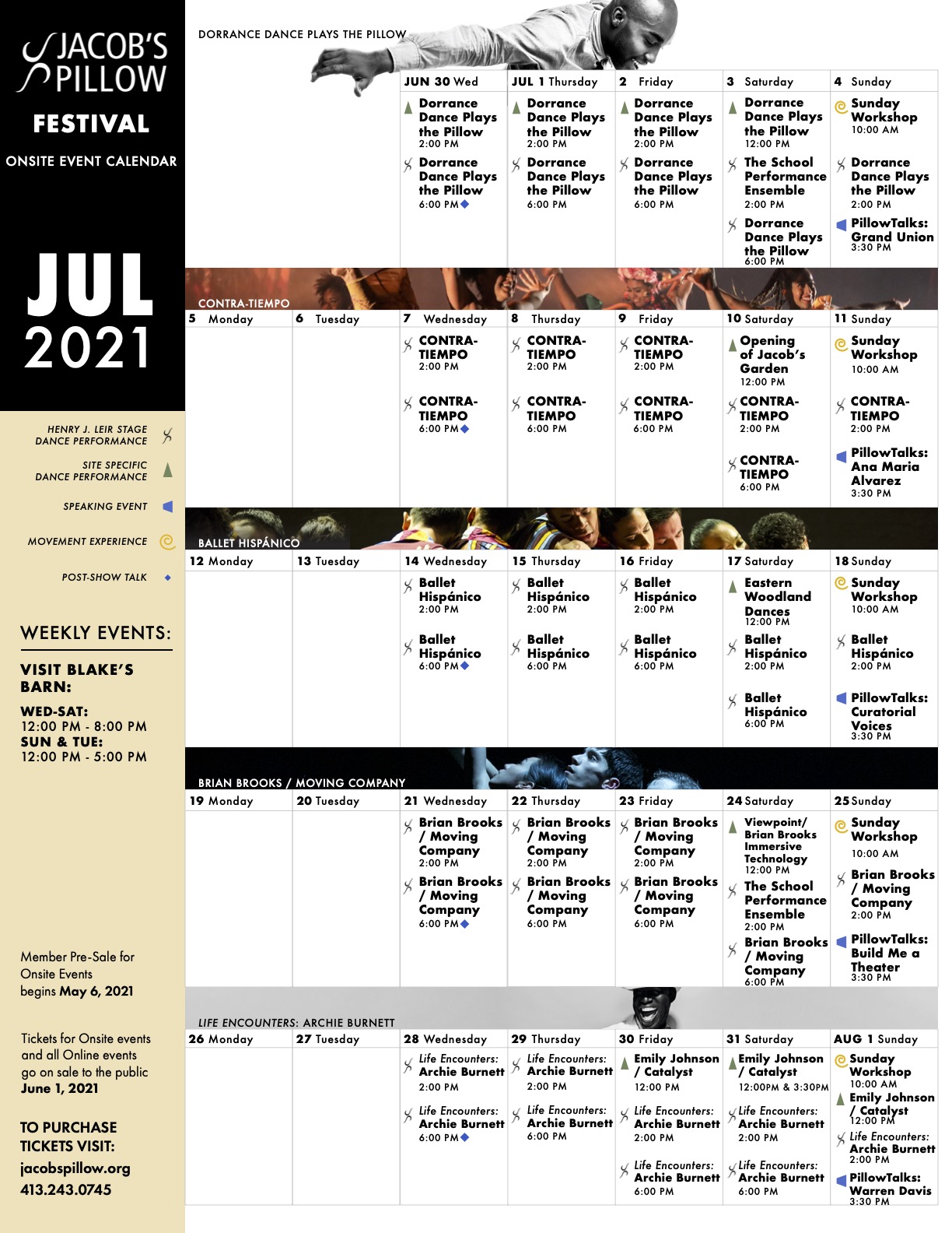 July 2021 Events Calendar