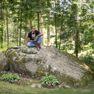 Andre StrongBearHeart Gaines Jr. at the Pillow Rock; Jamie Kraus photo